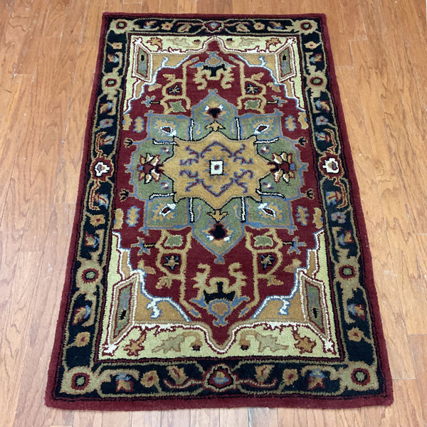 Herat Oriental Hand Tufted Wool Oriental Rug Wayfair
